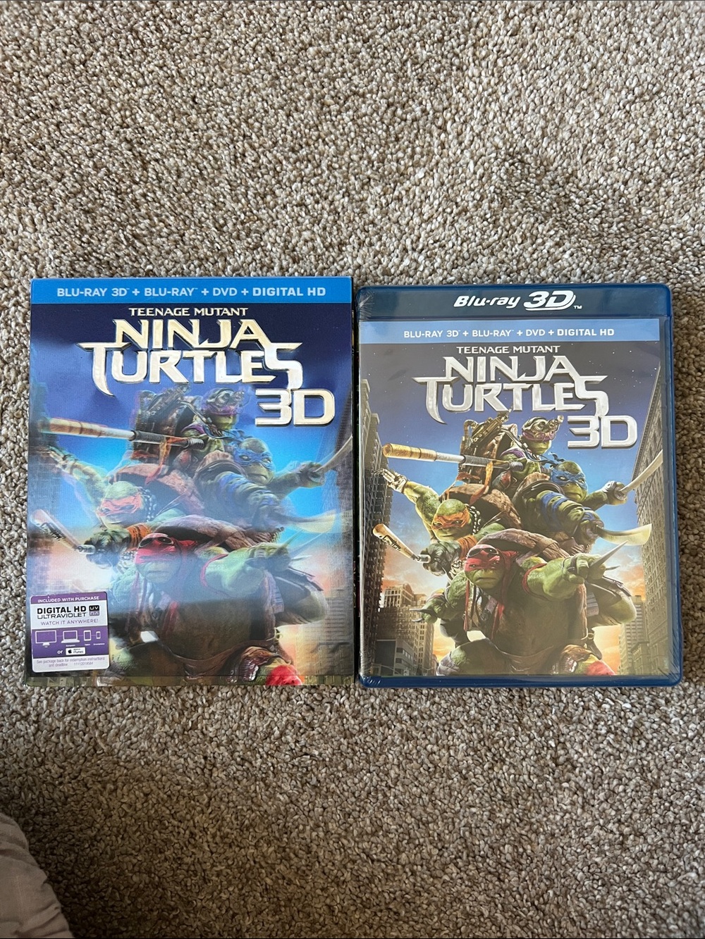 Teenage Mutant Ninja Turtles 3D Blu-ray + DVD + Slipcover / new sealed